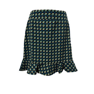 NWT Band of the Free COLETTE TEAL DIAMOND MINI SKIRT Size Small